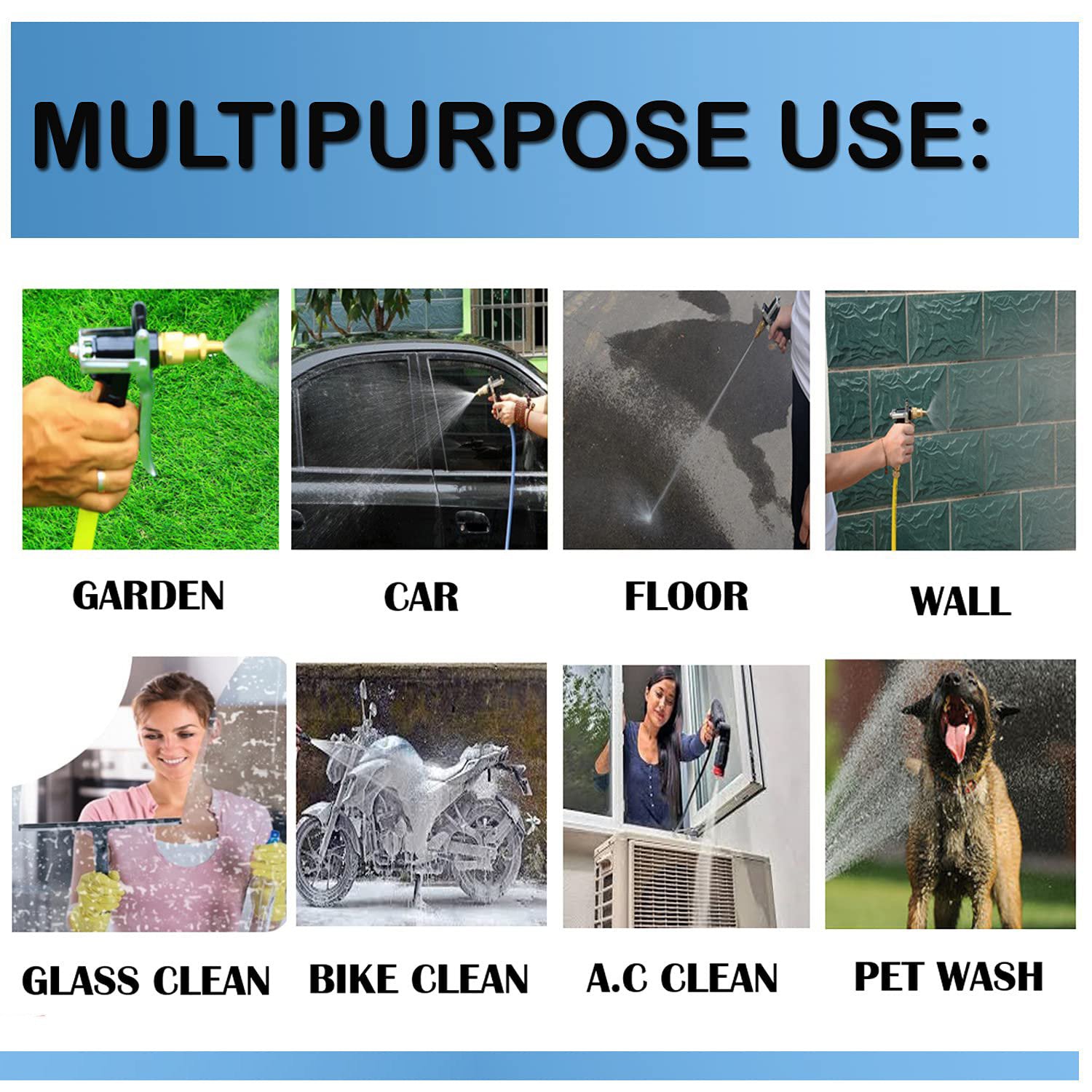 1608 Durable Gold Plated Metal Trigger Hose Nozzle Water Lever Spray 1608 Durable Gold Plated Metal Trigger Hose Nozzle Water Lever Spray